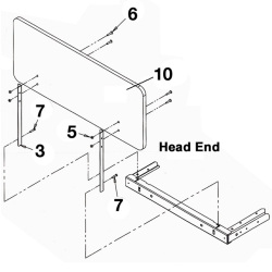 LEFT HEAD BRACKET, GREY